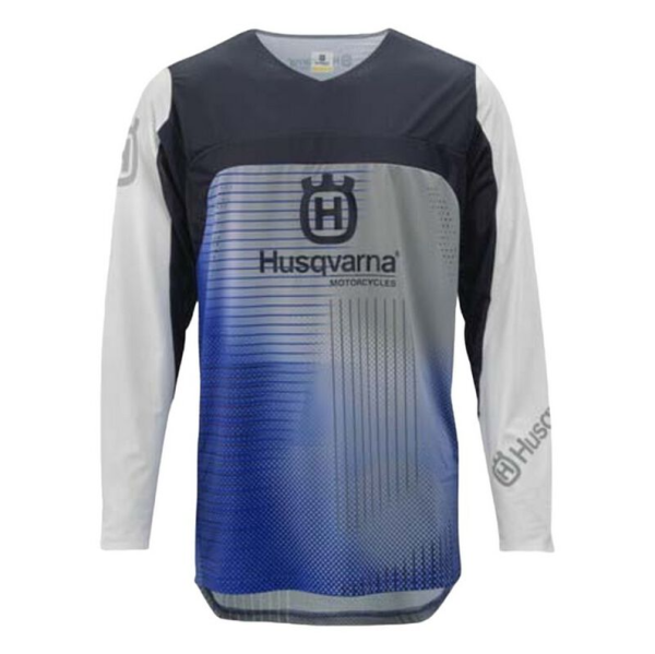 RAILED JERSEY BLUE