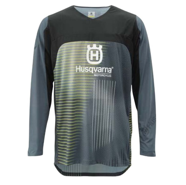 RAILED JERSEY GREY